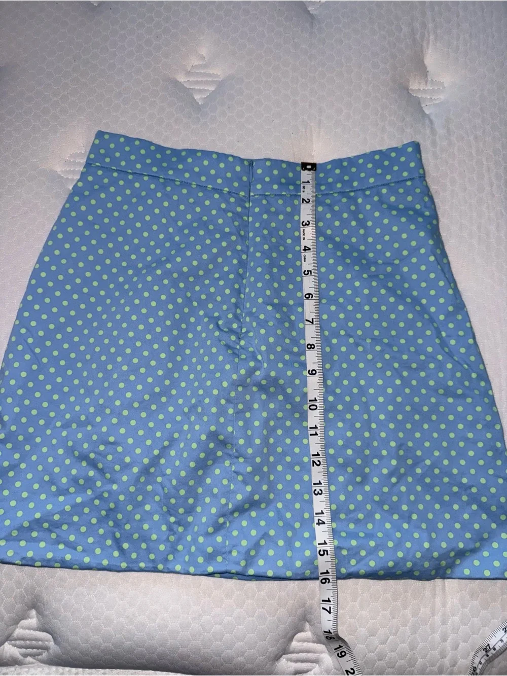 28. Zara Blue Polka Dot A-Line Skirt